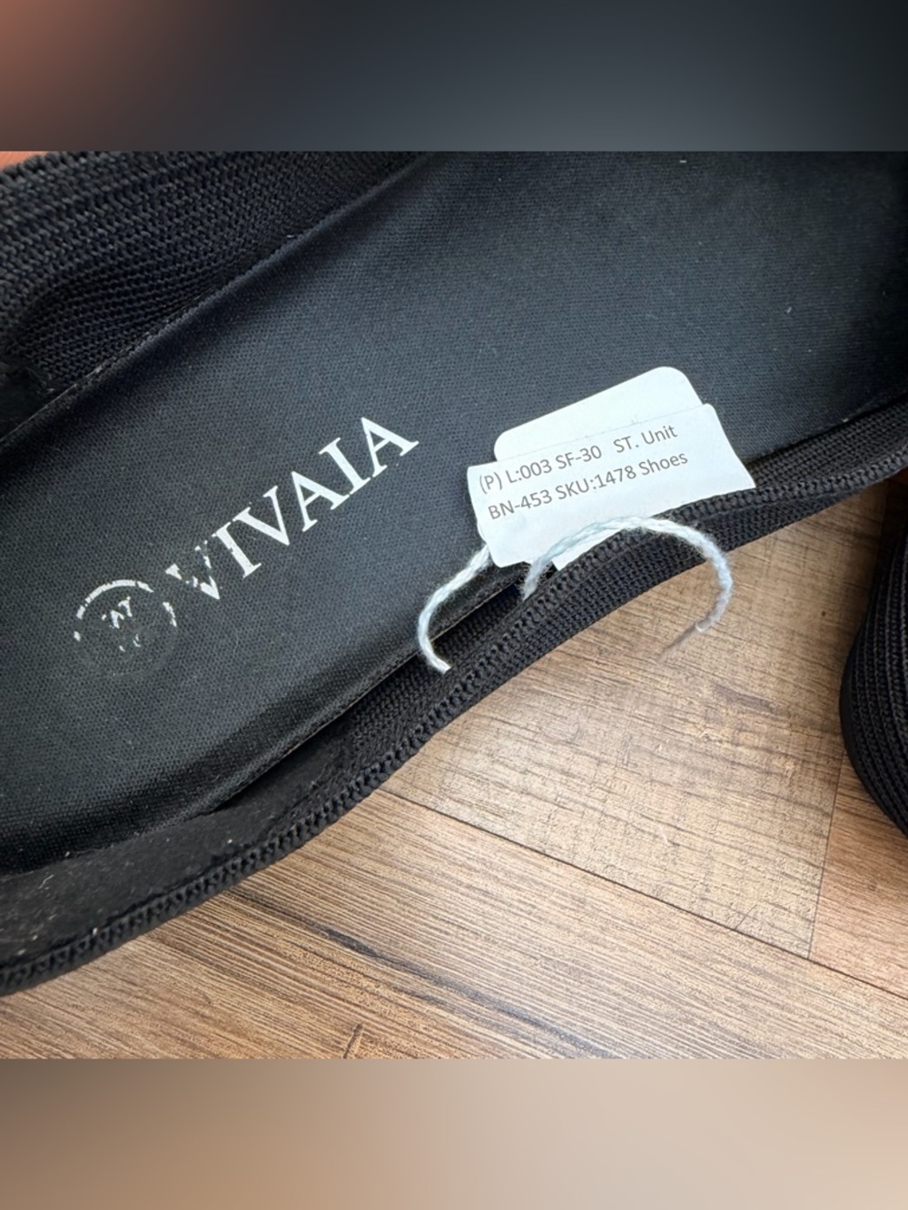 Vivaia Margot 2.0 Square Toe V-Cut Women's Size 9-9.5 (40 EU) Ballet Flats Black - Picture 8 of 8
